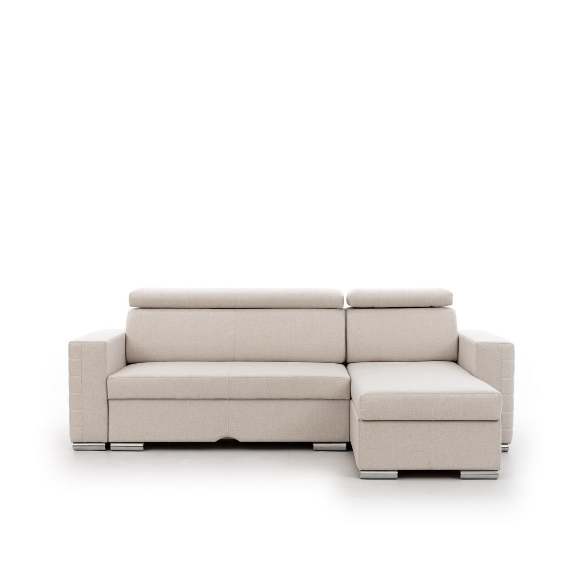 ECKSOFA Canton In Liverpool - Creme, Holzwerkstoff/Textil (260/173cm) - Fun Möbel