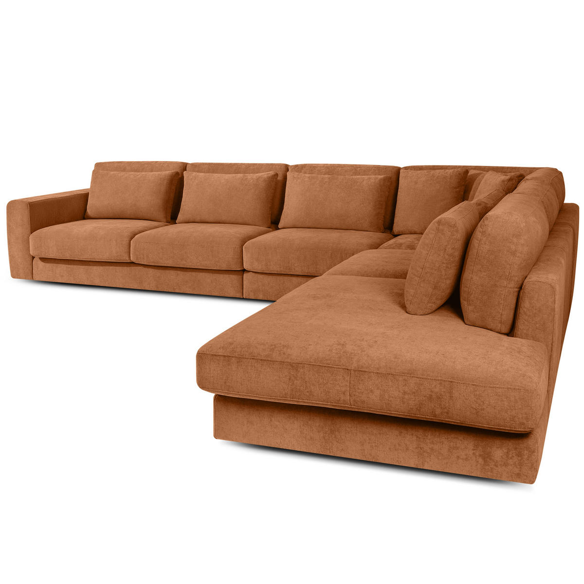 ECKSOFA XL rechts VERUS - Rot, Holz/Holzwerkstoff (377/328cm) - KONSIMO®