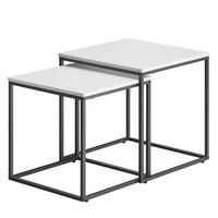 COUCHTISCH 2er Set quadratisch - Weiß, Holzwerkstoff (50/50/50.5cm) - Mat-Haus