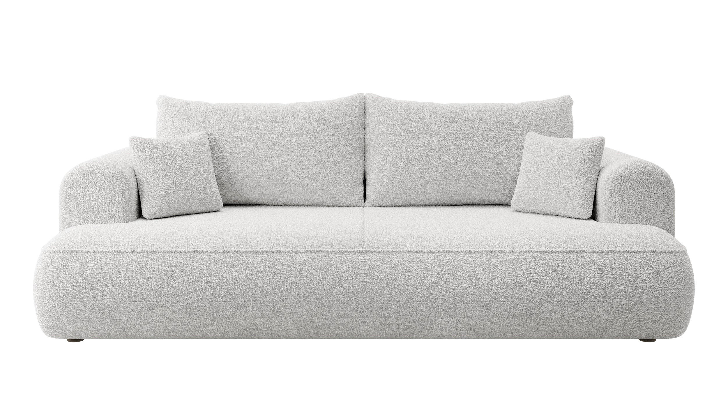 SCHLAFSOFA Ovo Grau Boucle - Grau, Textil (250/95/110cm) - Selsey
