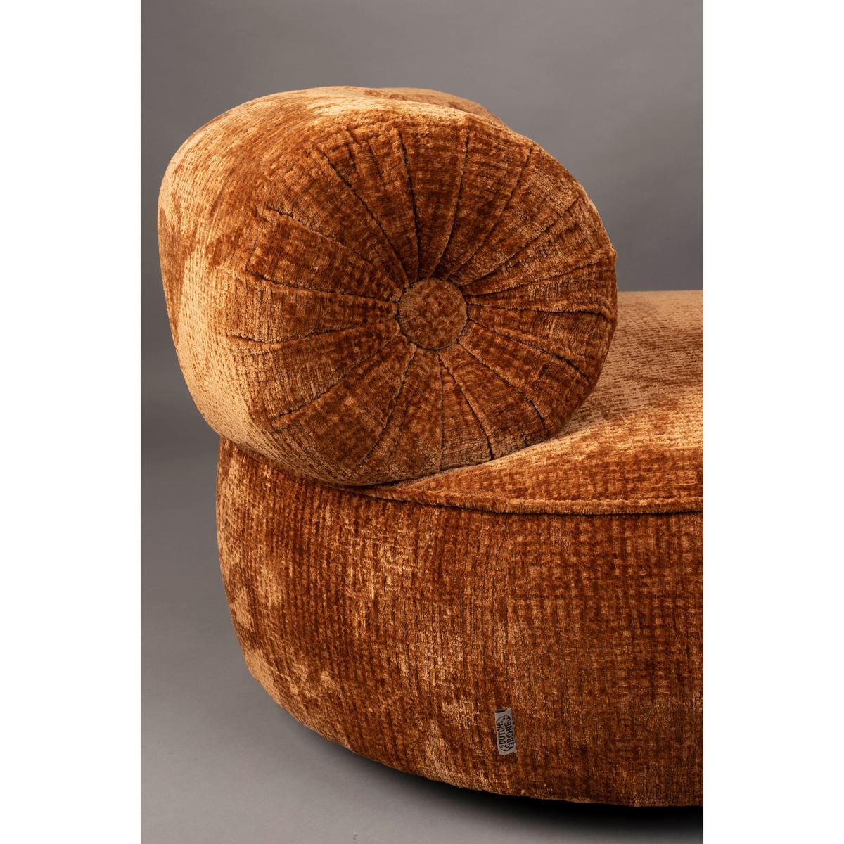 SESSEL Tilbury Orange - Orange, Textil (100/73/100cm) - Dutchbone