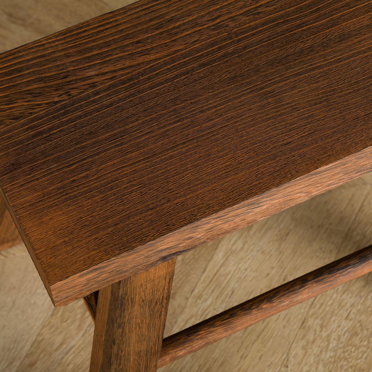 HOCKER ROSAL dunkelbraun - Dunkelbraun, Holz (32/30/17cm) - CARO-Möbel