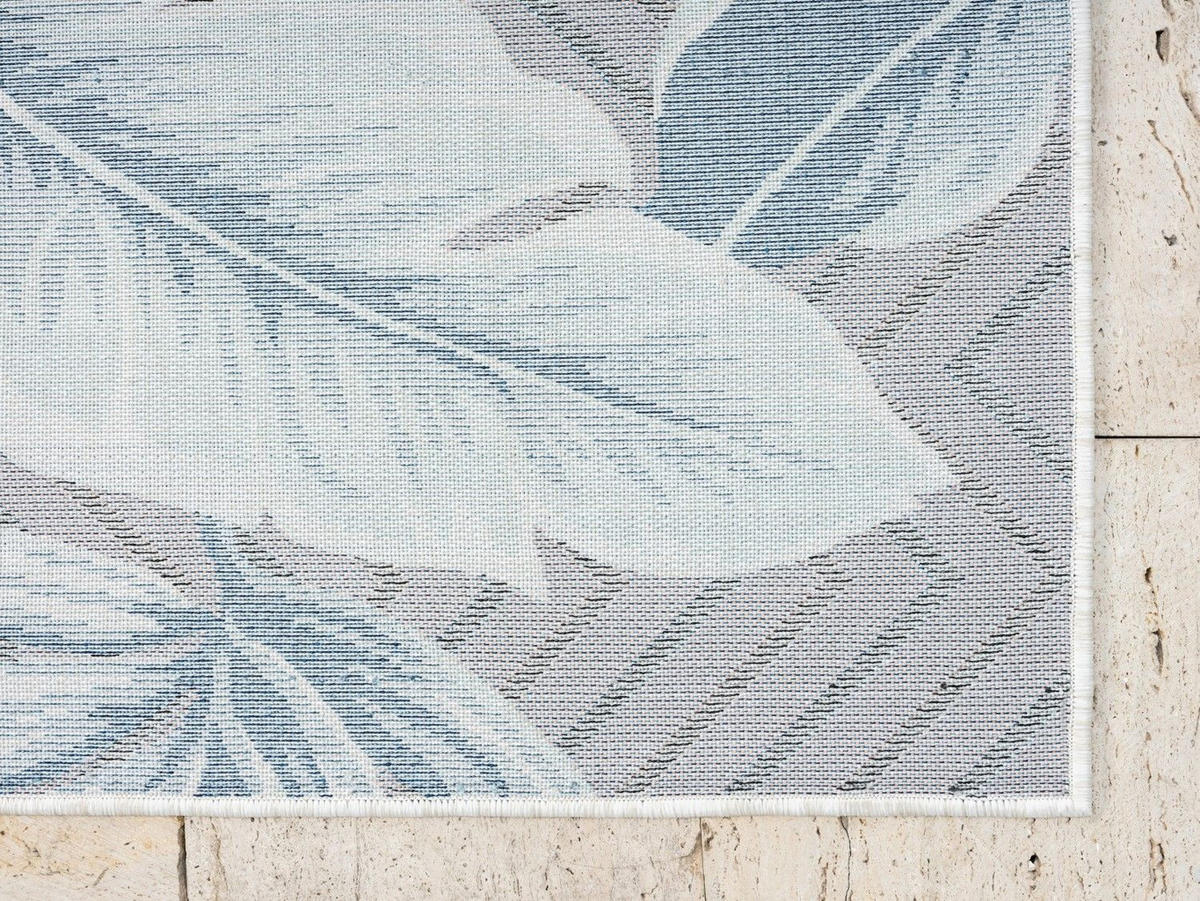 OUTDOORTEPPICH Azure Dunkelblau,Silberfarben,Schwarz 200/300 cm - Dunkelblau, Textil (200/300cm) - My-Rug