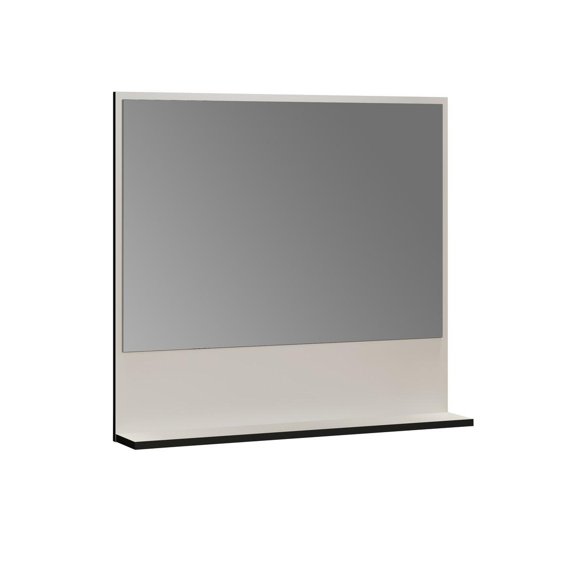 WANDSPIEGEL PureBliss Hellgrau - Hellgrau, Holzwerkstoff (80/74/14cm) - Trendteam