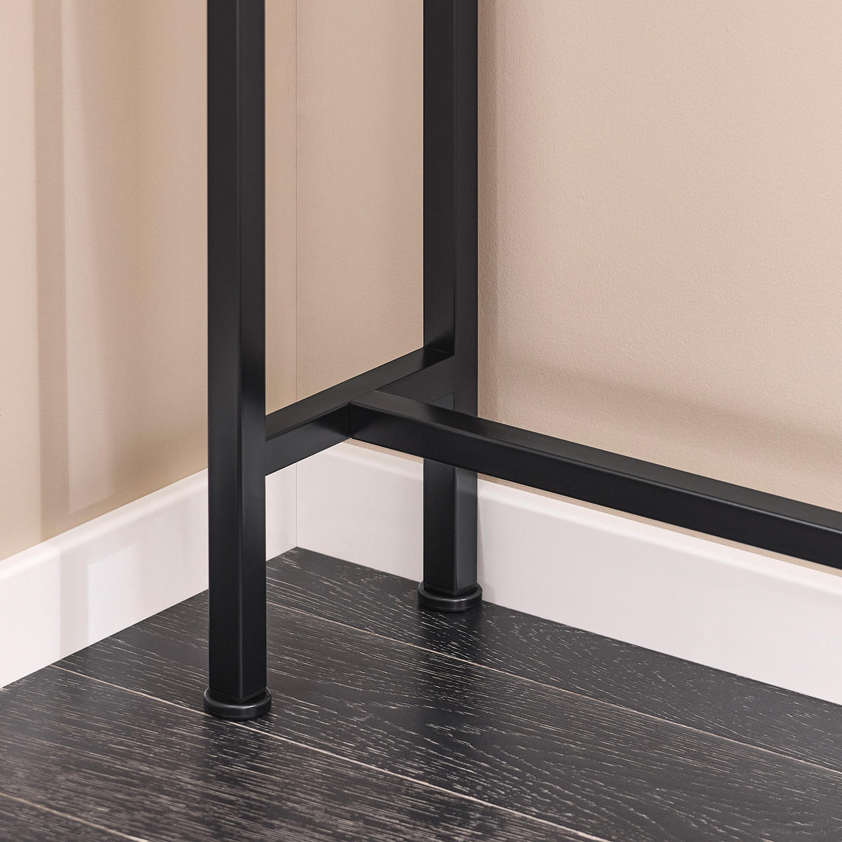 KONSOLENTISCH Schwarz - Schwarz, Holzwerkstoff/Metall (20/120/65cm) - SoBuy