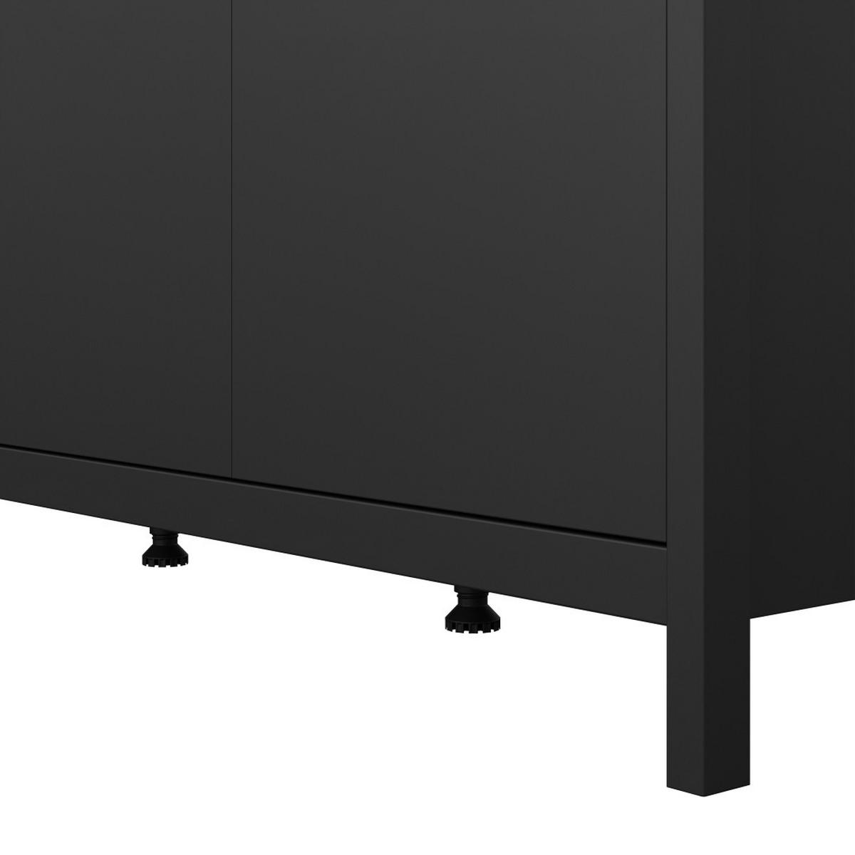 KLEIDERSCHRANK, Madrid, Schwarz, Metall, 150 x 59 x 199 cm - Schwarz, Metall (150/199/59cm) - ebuy24