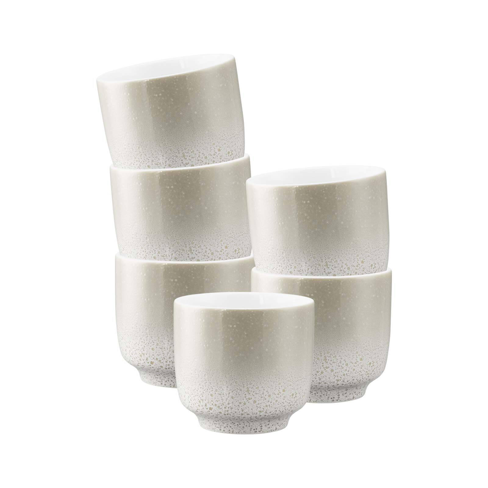 CAPPUCCINOTASSEN OHNE HENKEL Sento Home Aura cream 300 ml 6er Set - Creme, Keramik (0.3L) - Seltmann Weiden