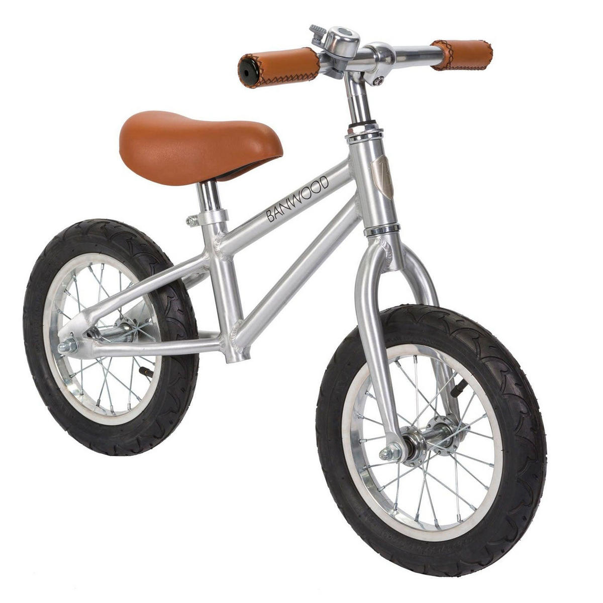 LAUFRAD Aluminium Radfahren Kinder 3-5 Jahre , Chrom - Silberfarben, Metall (65/41/20cm) - Banwood