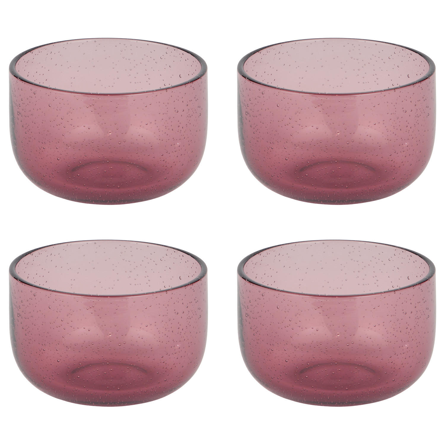 TEELICHTER (4er-Set) Watercolour Ø 8 cm - Violett, Glas (6cm) - Butlers