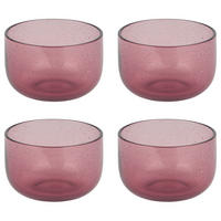 TEELICHTER (4er-Set) Watercolour Ø 8 cm - Violett, Glas (6cm) - Butlers