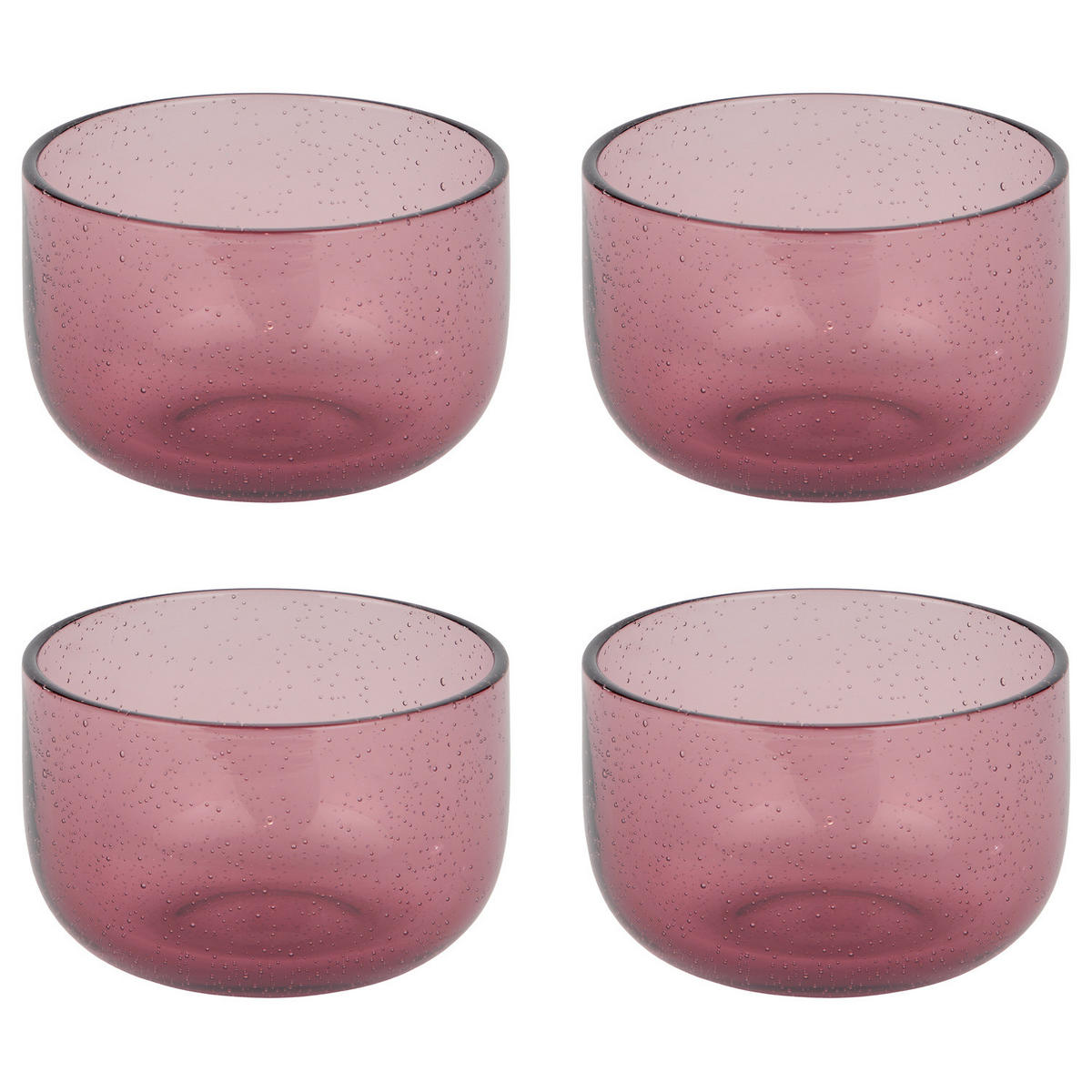 TEELICHTER (4er-Set) Watercolour Ø 8 cm - Violett, Glas (6cm) - Butlers