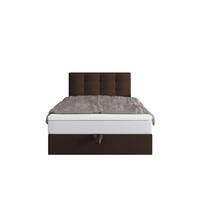 BOXBETT DUO 1 100x200 Cosmic 800, mit Matratze H3 und Topper, Dunkelbraun - Dunkelbraun, Holz/Kunststoff (100/200cm) - Bedante