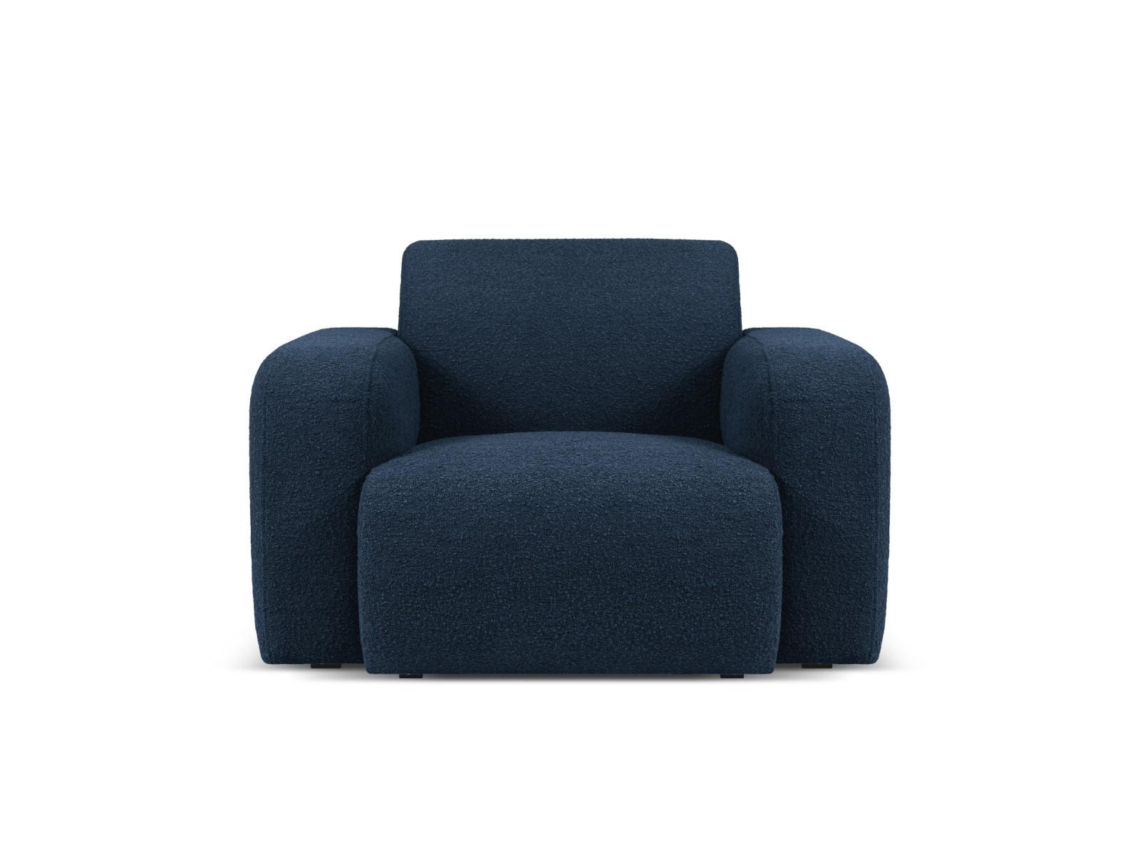 SESSEL Molino aus Boucle dunkelblau - Dunkelblau, Textil (95/72/105cm) - Micadoni