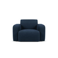 SESSEL Molino aus Boucle dunkelblau - Dunkelblau, Textil (95/72/105cm) - Micadoni
