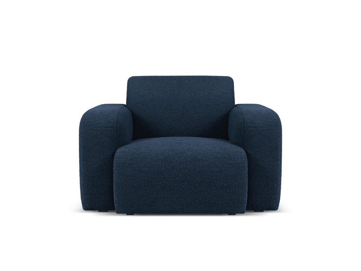 SESSEL Molino aus Boucle dunkelblau - Dunkelblau, Textil (95/72/105cm) - Micadoni