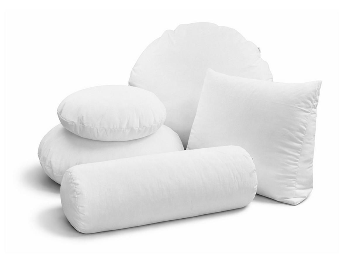 KISSENROLLE PublikUp gefüllt mit Schaumstoffflocken 25/70 cm - Weiß, Naturmaterialien/Textil (25/70cm) - beties Heimtextil