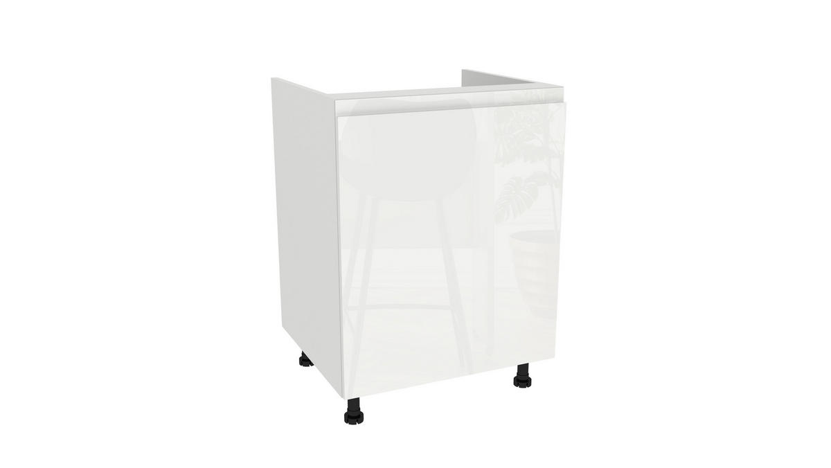 WINKELKÜCHE 240x180 cm mit Arbeitsplatte - SIMPLY Z12 - in Weiß Hochglanz / Weiß - Weiß Hochglanz, Holz/Holzwerkstoff (420/212/53cm)