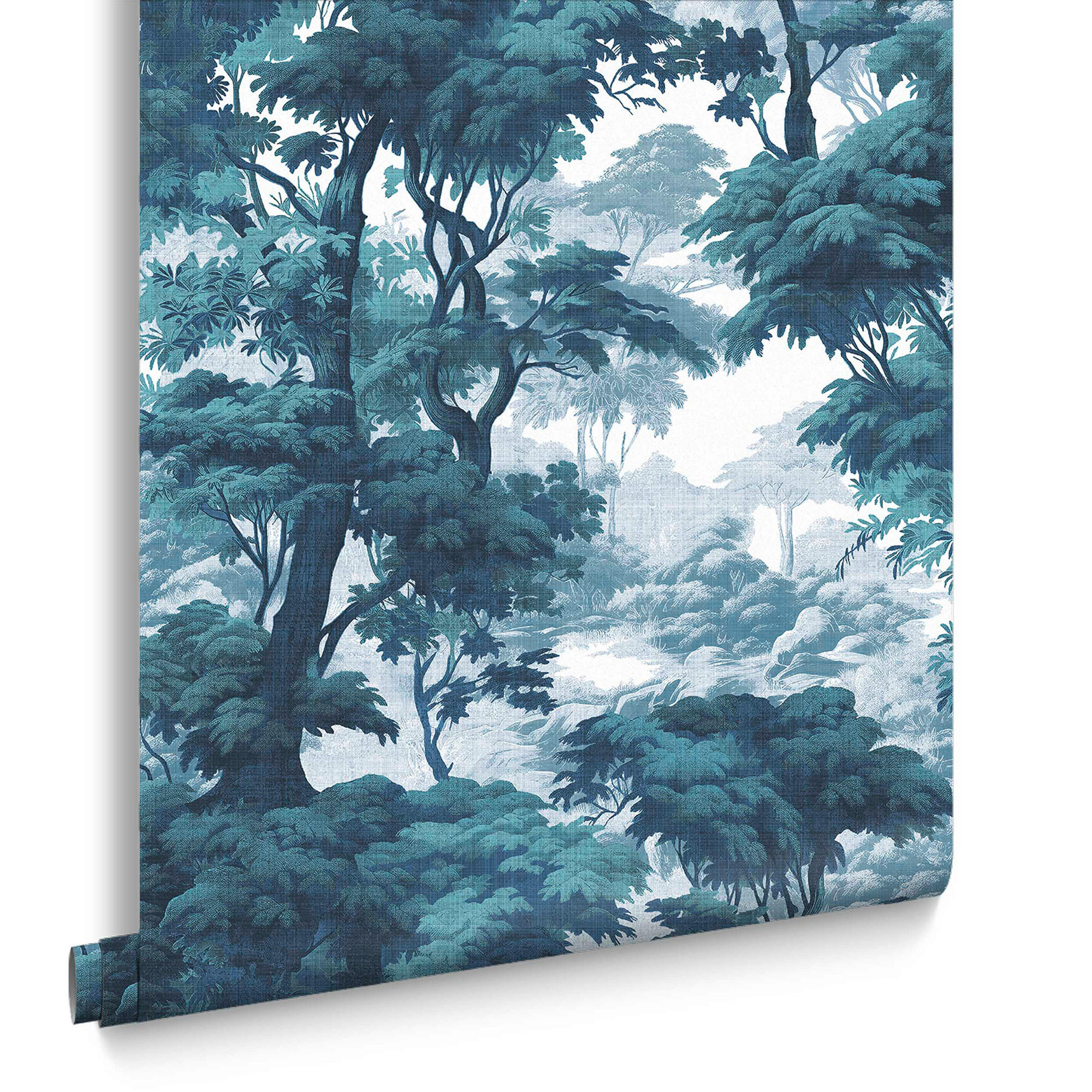 VLIESTAPETE Bobart's Garden Sun - Blau, Papier/Kunststoff (52/1000cm) - Graham & Brown