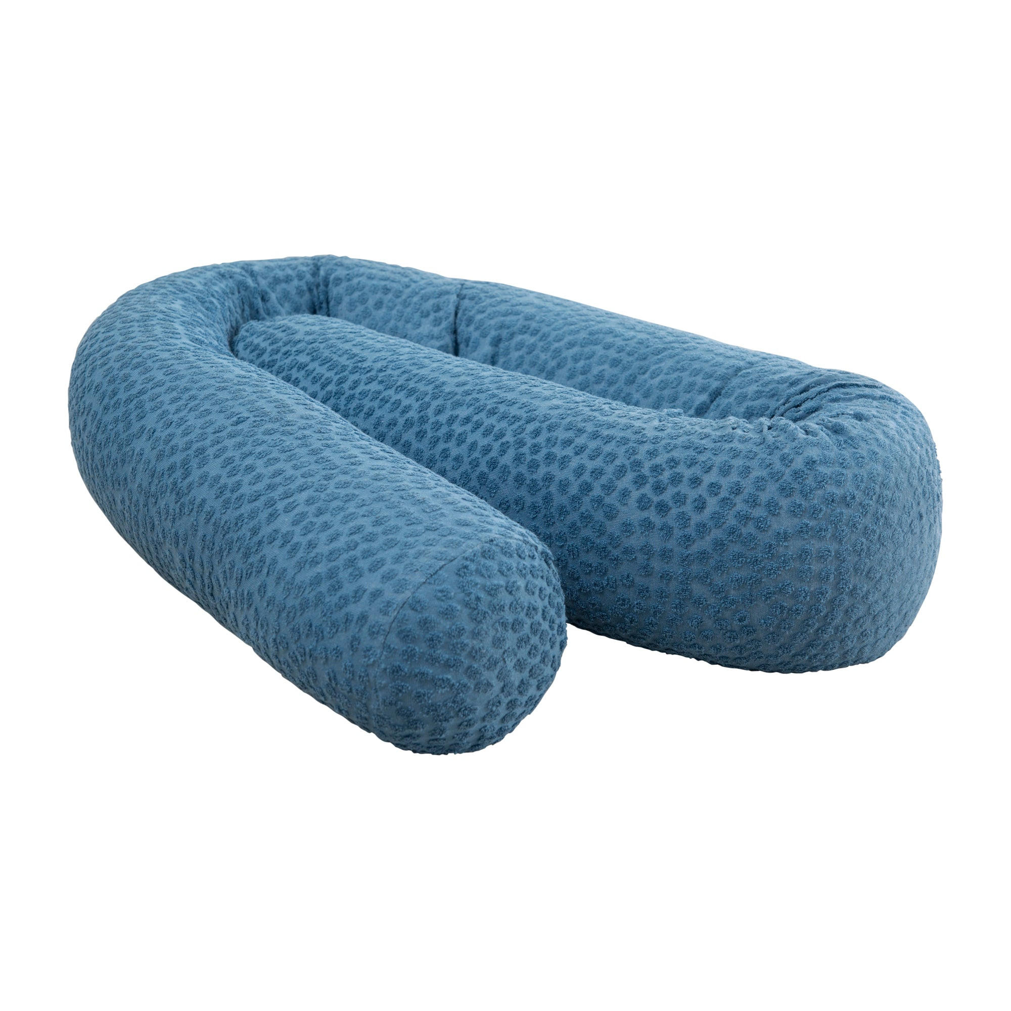BETTSCHLANGE Seashells indigo - Blau, Textil (170/12cm) - Roba