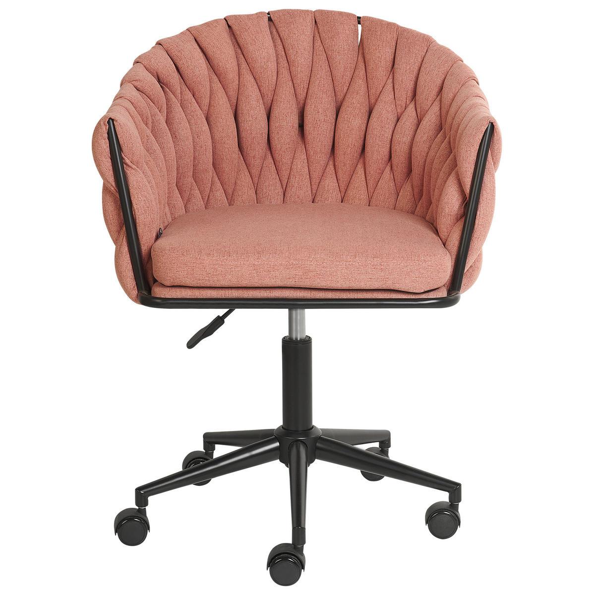 BÜROSTUHL Rosa Milan - Pink, Textil (61/78/58cm) - Beliani