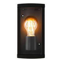 WANDLEUCHTE Luchy - Schwarz - 11/22.7 cm - Schwarz, Metall (11/22.7/22.7cm) - Nordlux