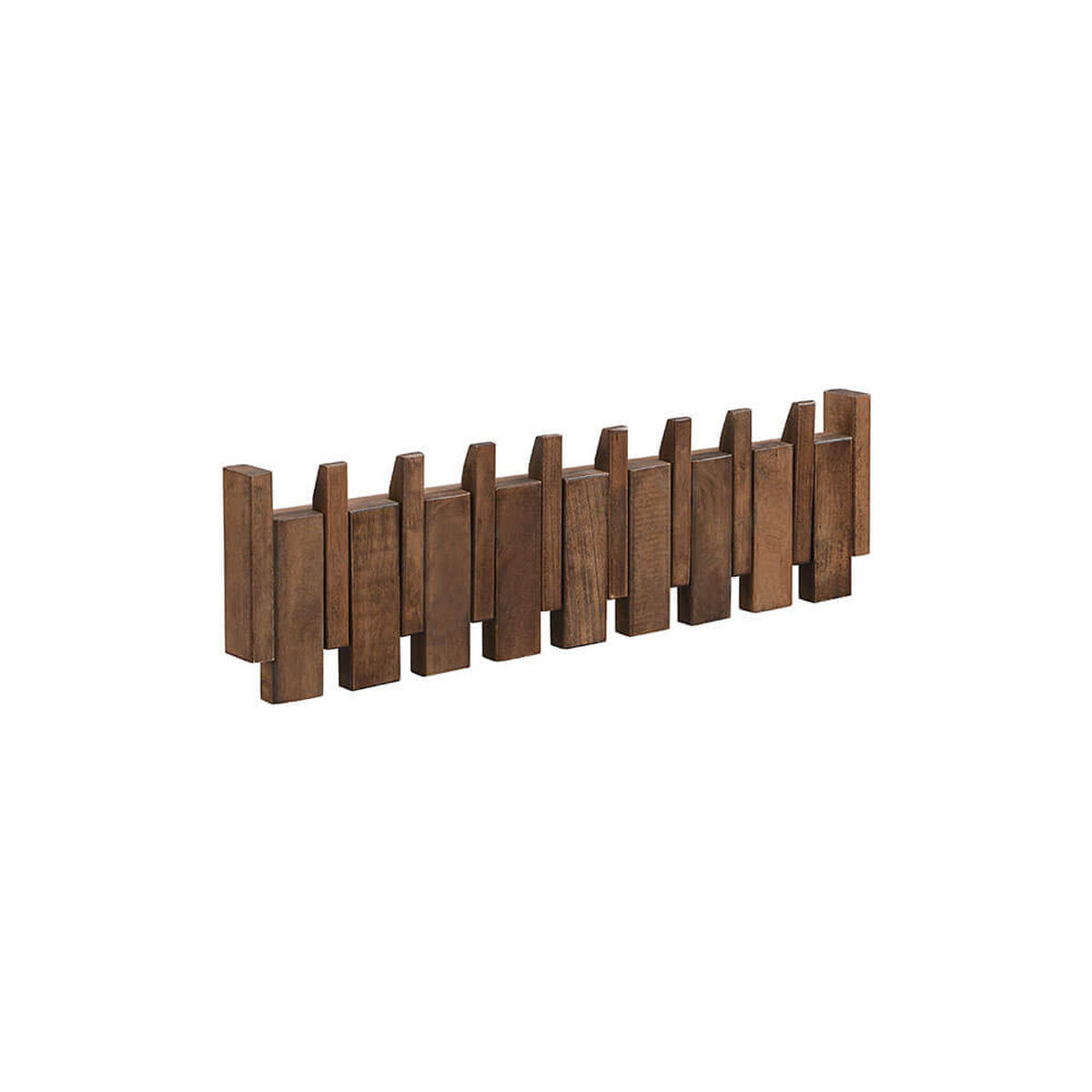 GARDEROBENLEISTE PORTE Nussbraun - 56 x 15 cm - Dunkelbraun, Holz (56/15/3.5cm) - Home Deluxe