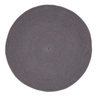 TEPPICH Spirale geflochten rund 200 cm - Schwarz, Textil (200/200cm) - Homescapes