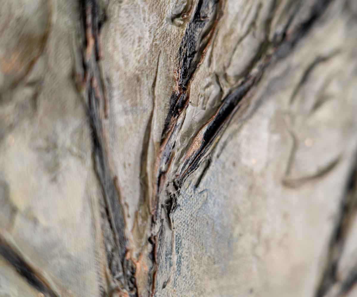 GEMÄLDE Goldbaum auf Keilrahmen 160x80 cm - Goldfarben, Holz (160/80cm) - YS-art gallery