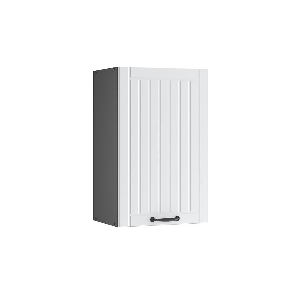 HÄNGESCHRANK Fame-Line Weiß Landhaus 45 cm - Anthrazit/Weiß, Holzwerkstoff (45/72/34.1cm) - Vicco