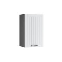 HÄNGESCHRANK Fame-Line Weiß Landhaus 45 cm - Anthrazit/Weiß, Holzwerkstoff (45/72/34.1cm) - Vicco