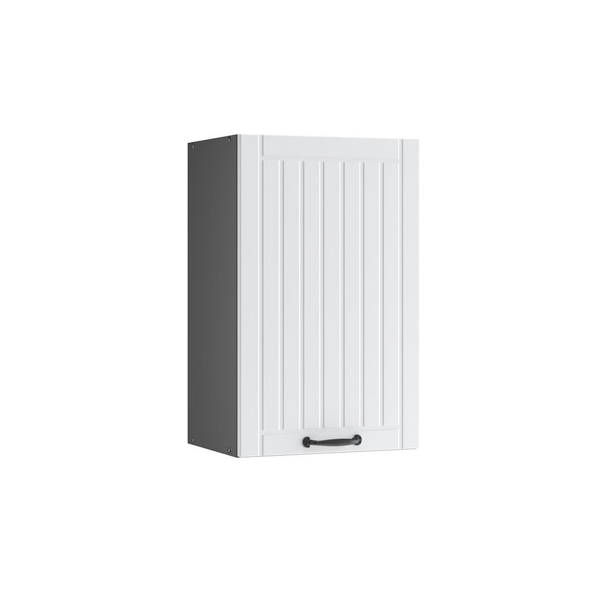 HÄNGESCHRANK Fame-Line Weiß Landhaus 45 cm - Anthrazit/Weiß, Holzwerkstoff (45/72/34.1cm) - Vicco
