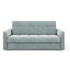 SOFA LENTO mit Schlaffunktion ITAKA 50 mit Stauraum - Hellgrau, Textil (87/95/216cm) - Bedante