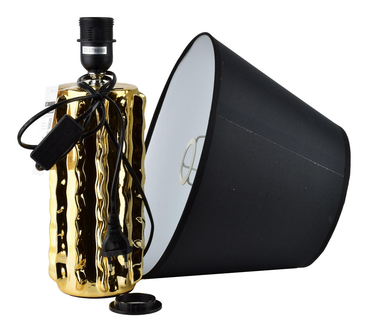 TISCHLAMPE Leti Gold 11.5/30/45 cm Keramik - Goldfarben, Keramik (11.5/30/45cm) - Mondex