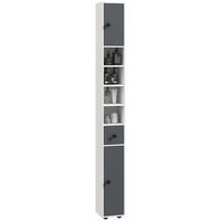 HOCHSCHRANK DE-12445 20/20/180 cm Grau - Grau, Holzwerkstoff (20/180/20cm) - ComfortXL