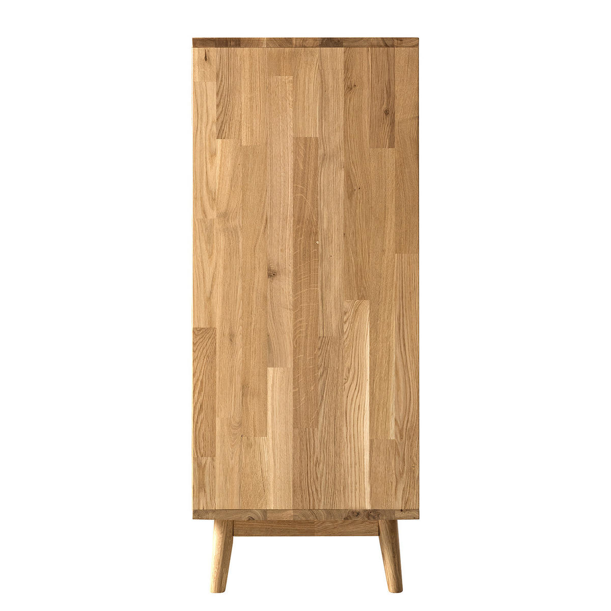 HIGHBOARD - Massivholz - Eichefarben/Braun, Holz (80/115/40cm) - home24