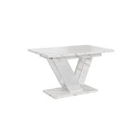 ESSTISCH ZAFIR Ausziehbar 120 - 160 / 80 x 76 cm - Hellgrau/Weiß, Holz (120/80/76cm) - MASSENO