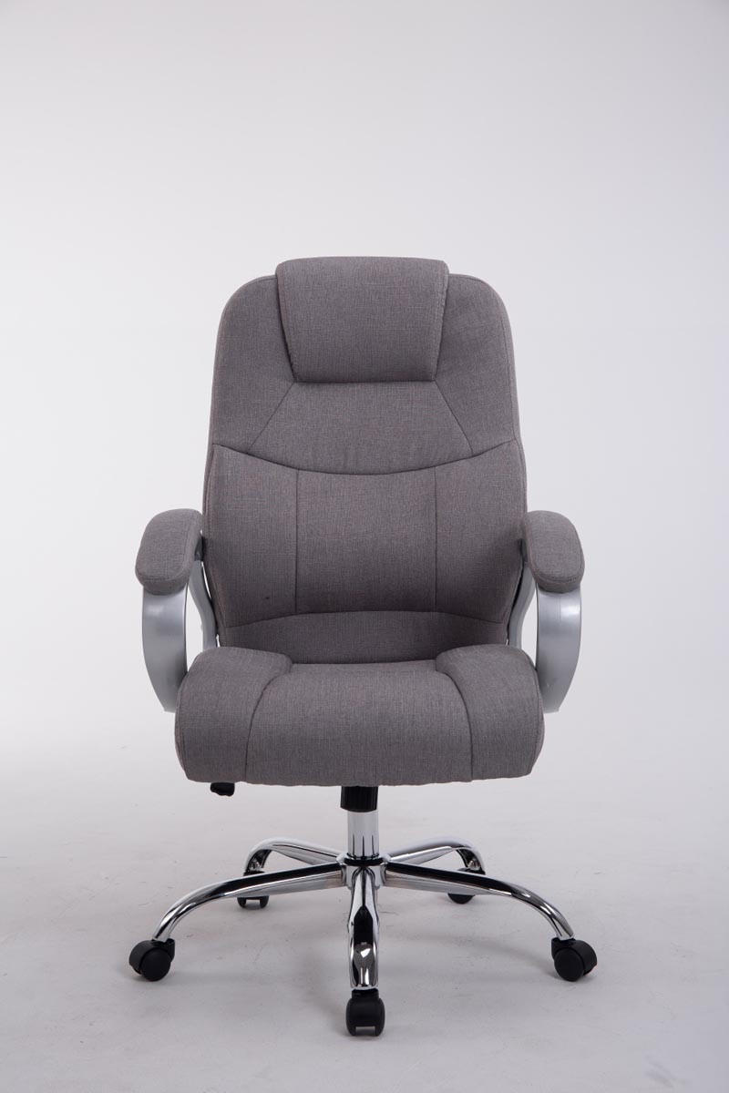 BÜROSTUHL SYDNEY Stoff 113x66x70 Grau Stoff Metall - Grau, Textil/Metall (66/113/70cm) - DELUKE