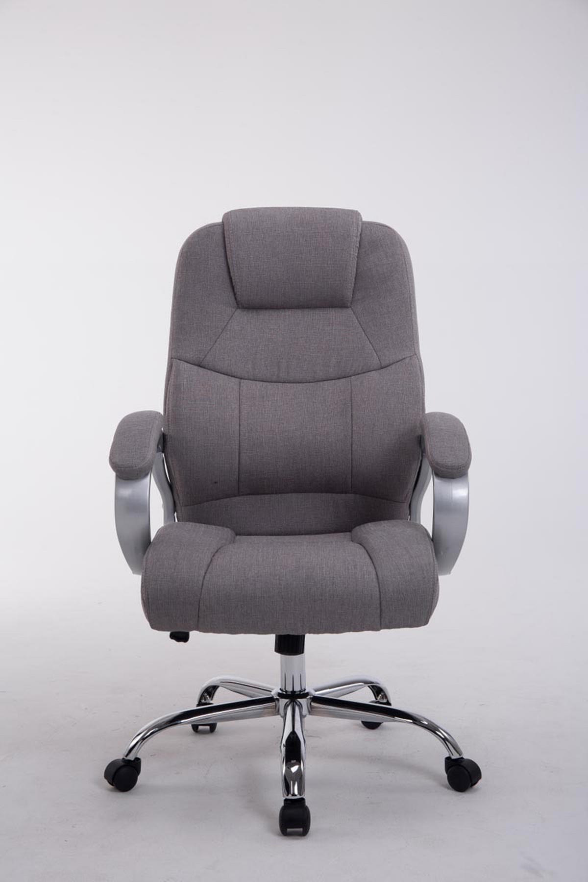 BÜROSTUHL SYDNEY Stoff 113x66x70 Grau Stoff Metall - Grau, Textil/Metall (66/113/70cm) - DELUKE