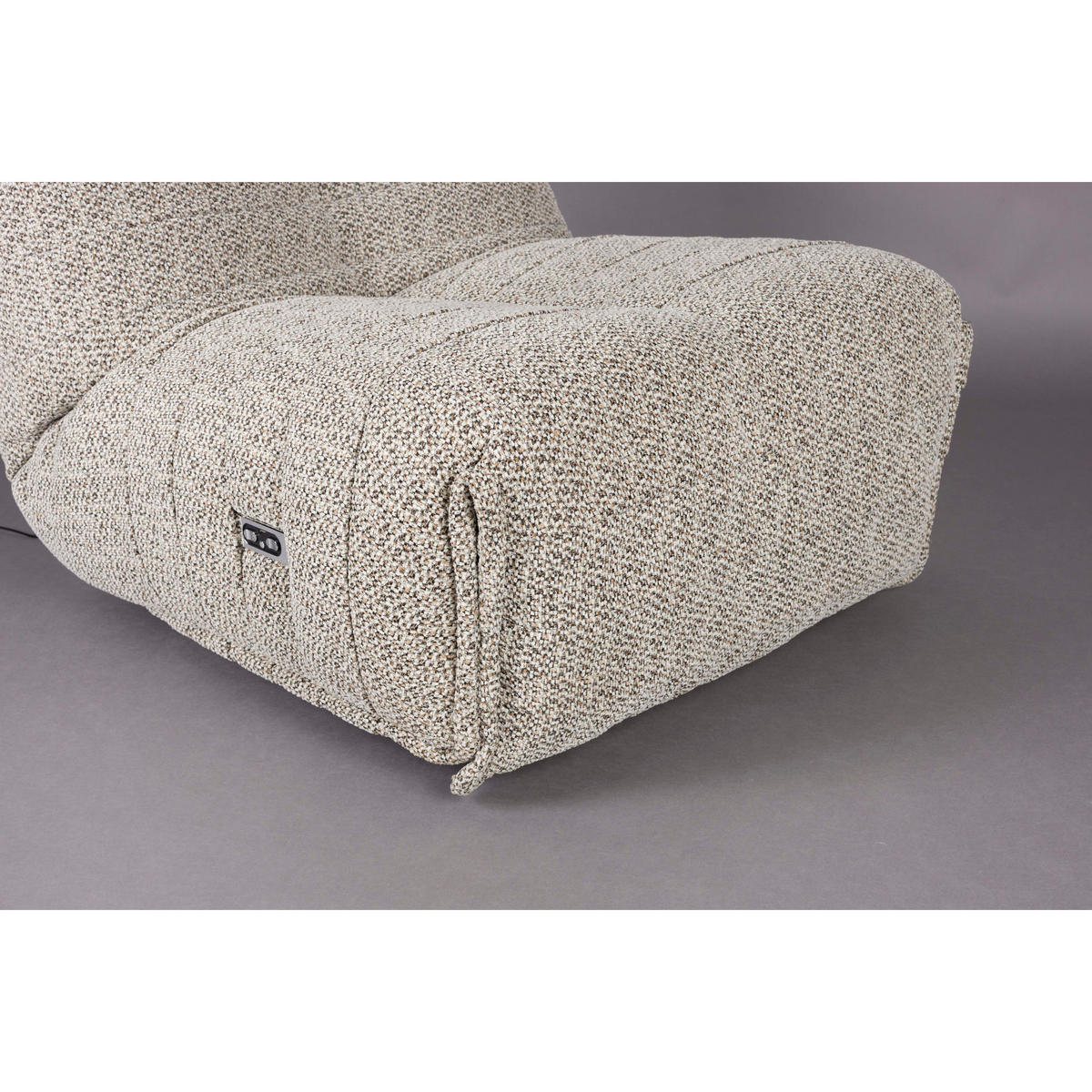 SESSEL Hamilton Elektrischer Cappuccino/ Taupe - Beige, Kunststoff (88/95/114cm) - Dutchbone