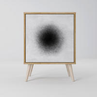 SIDEBOARD BLACK HOLE, Eichefarben, 57,5x42x77,5 cm, Schräge Buchenholzfüße - Eichefarben/Buchefarben, Holzwerkstoff/Buchenholz (57.5/77.5/42cm) - SpaceRebels