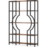 BÜCHERREGAL 5-stöckig Vintage Braun - Braun, Metall (100/176/30cm)