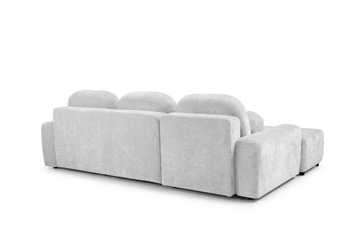 ECKSOFA Argos In Vibe - Hellgrau, Holzwerkstoff/Textil (170/267cm) - Fun Möbel