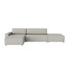 ECKSOFA Lummo La mit Schlaffunktion, Grau - Grau, Textil (363/185cm) - Fedve
