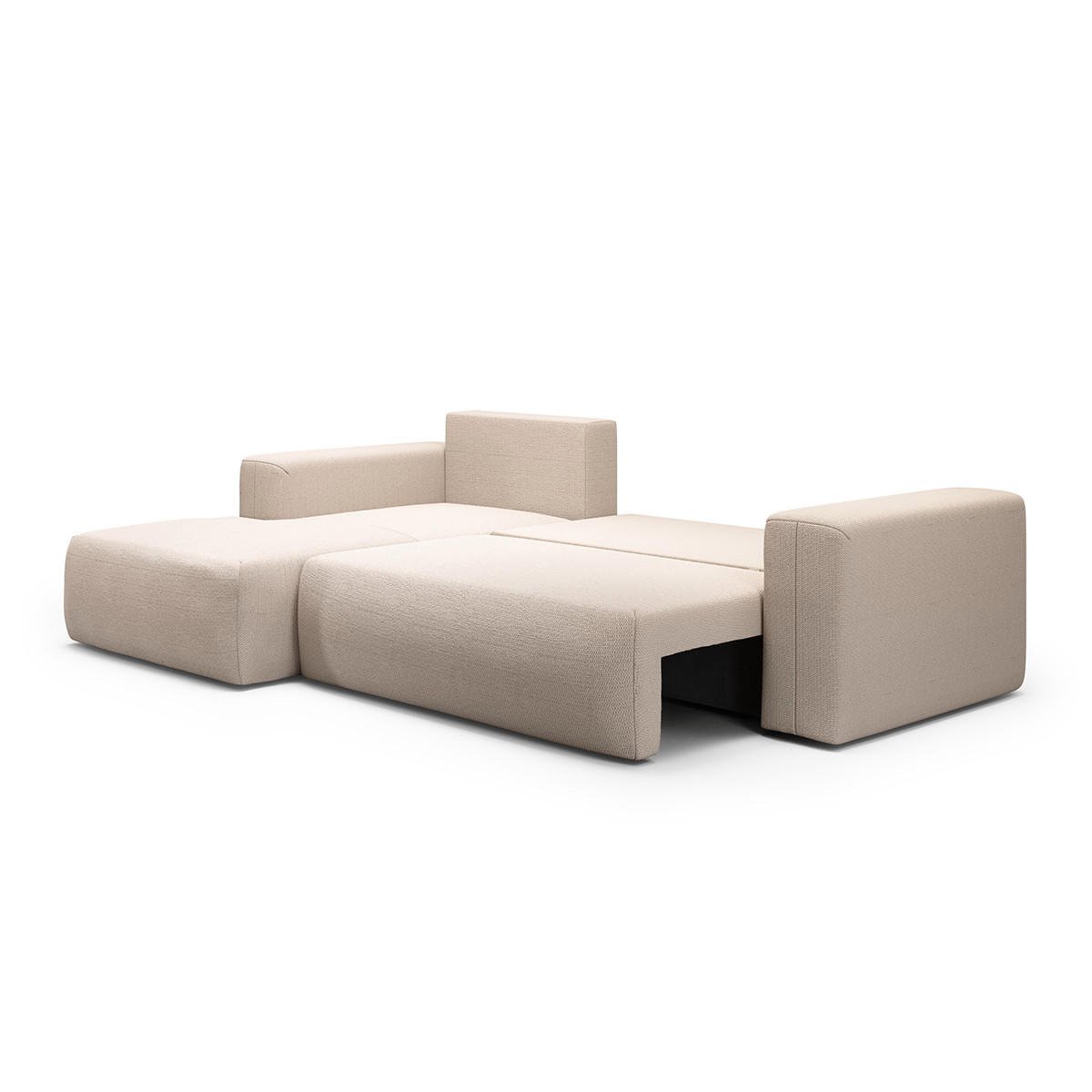ECKSOFA Bliss 3 Sitzplätze Beige - Beige, Holz (268/163cm) - Petits-meubles