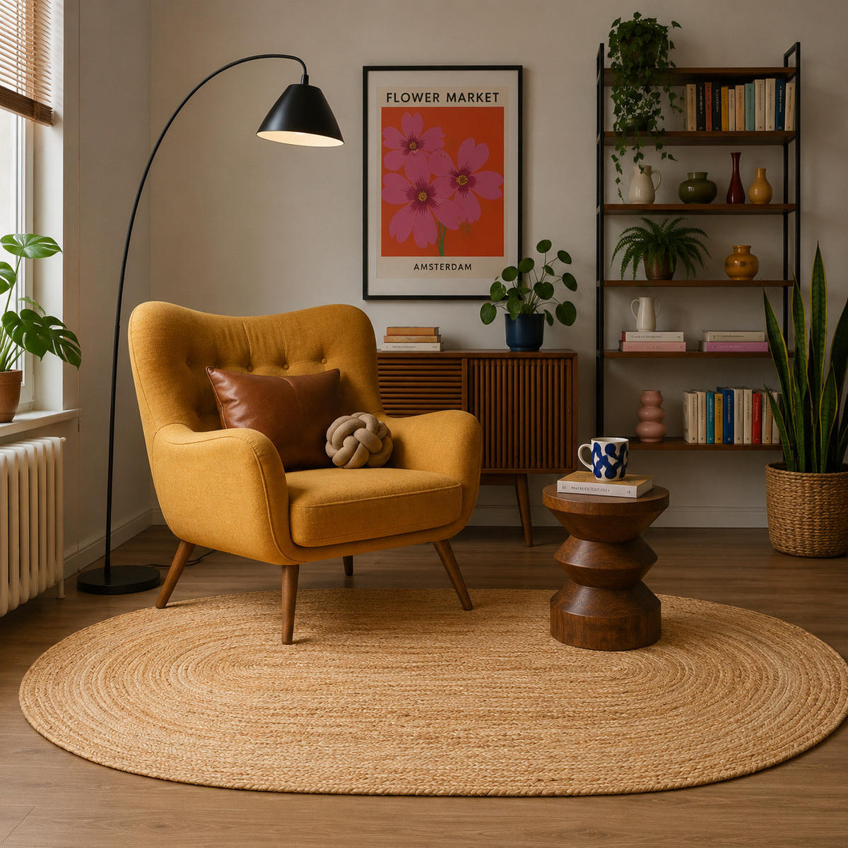 NATURFASER TEPPICH JUTE SALSA MODERN - Naturfarben, Textil (200/300cm) - Pergamon