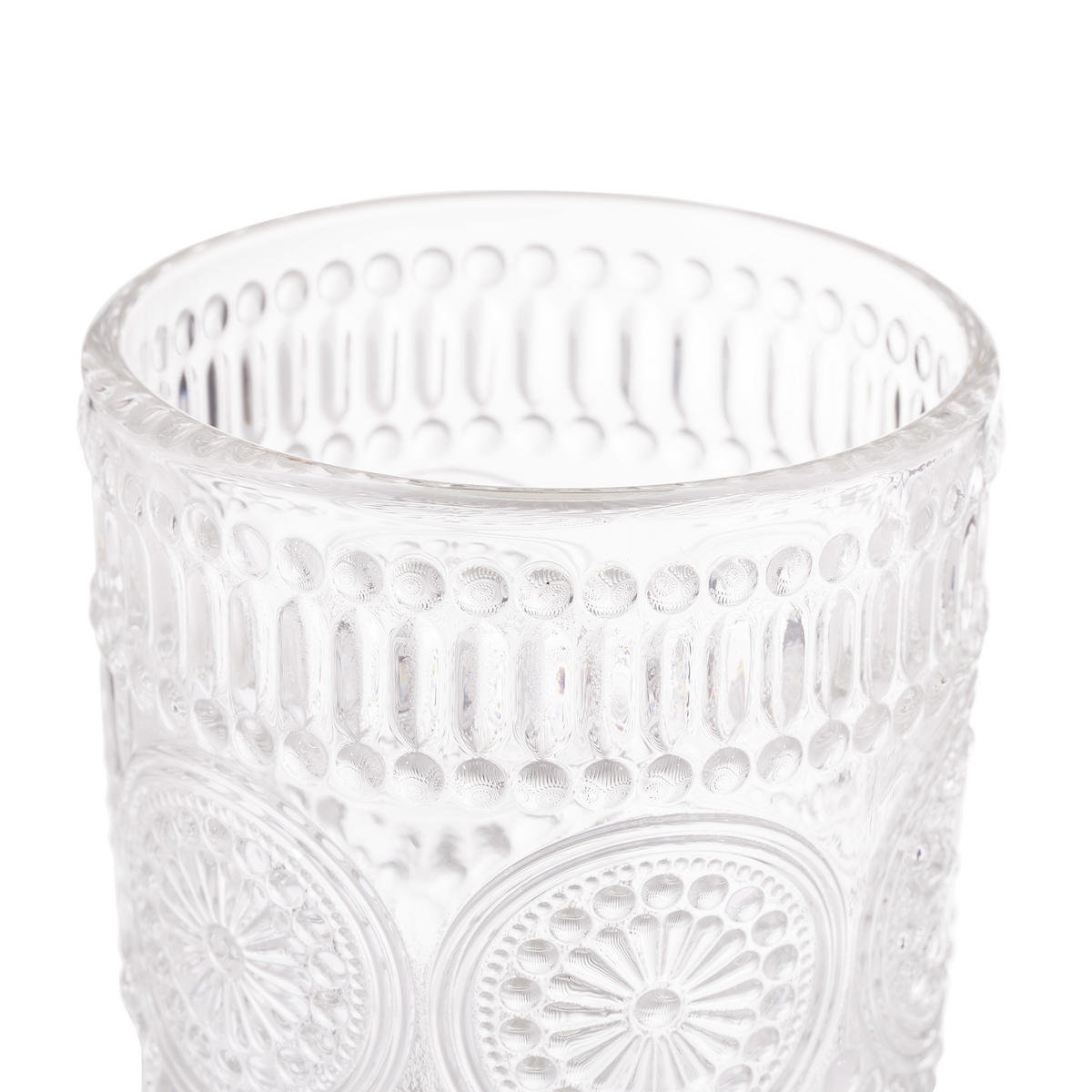 4xTRINKGLAS - Transparent, Glas (0.45L) - Relaxdays