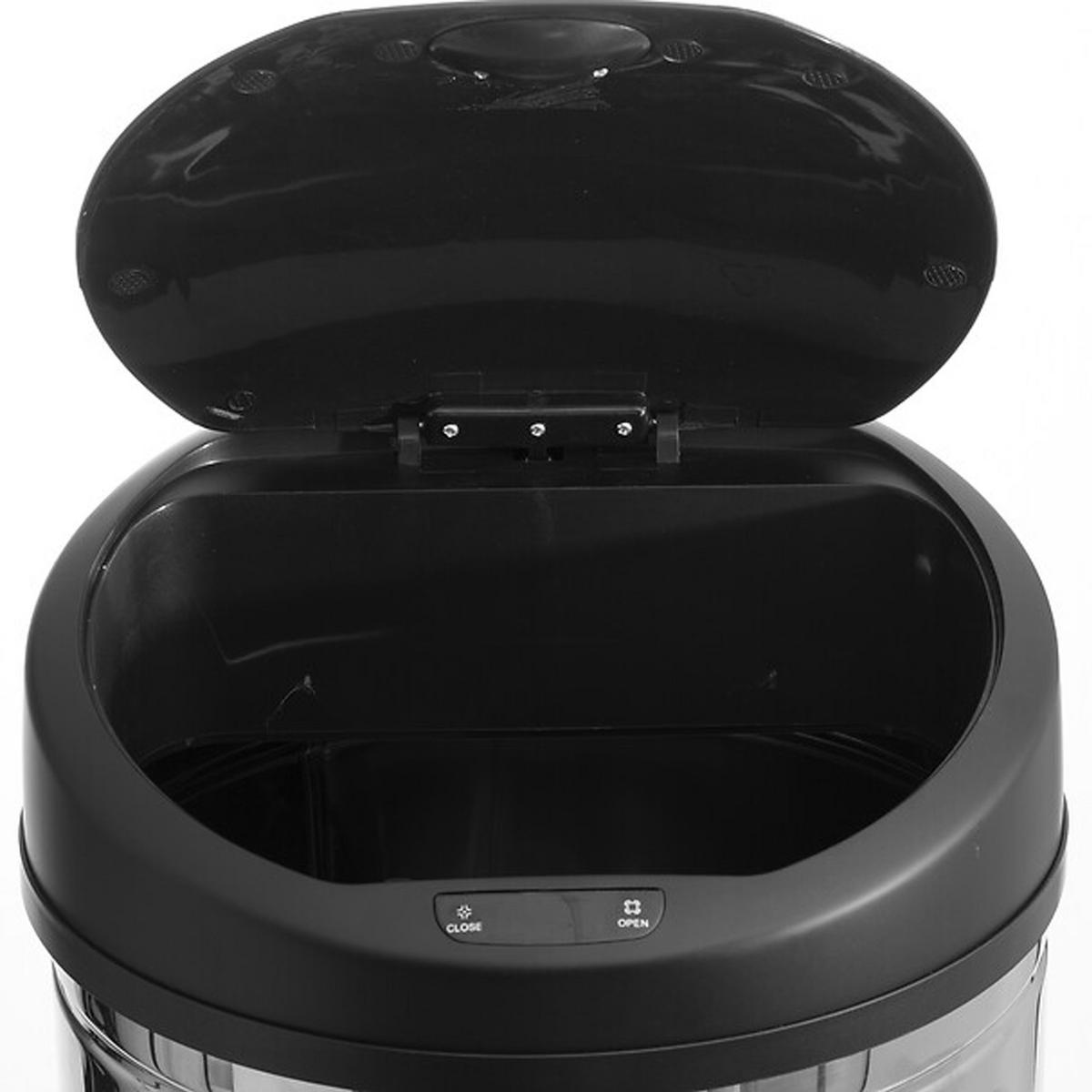 MÜLLEIMER Automatisch, Sensor, Edelstahl, ABS-Kunststoff, Silber, 42 L - Silberfarben, Metall (32/62/32cm) - 5five Simply Smart