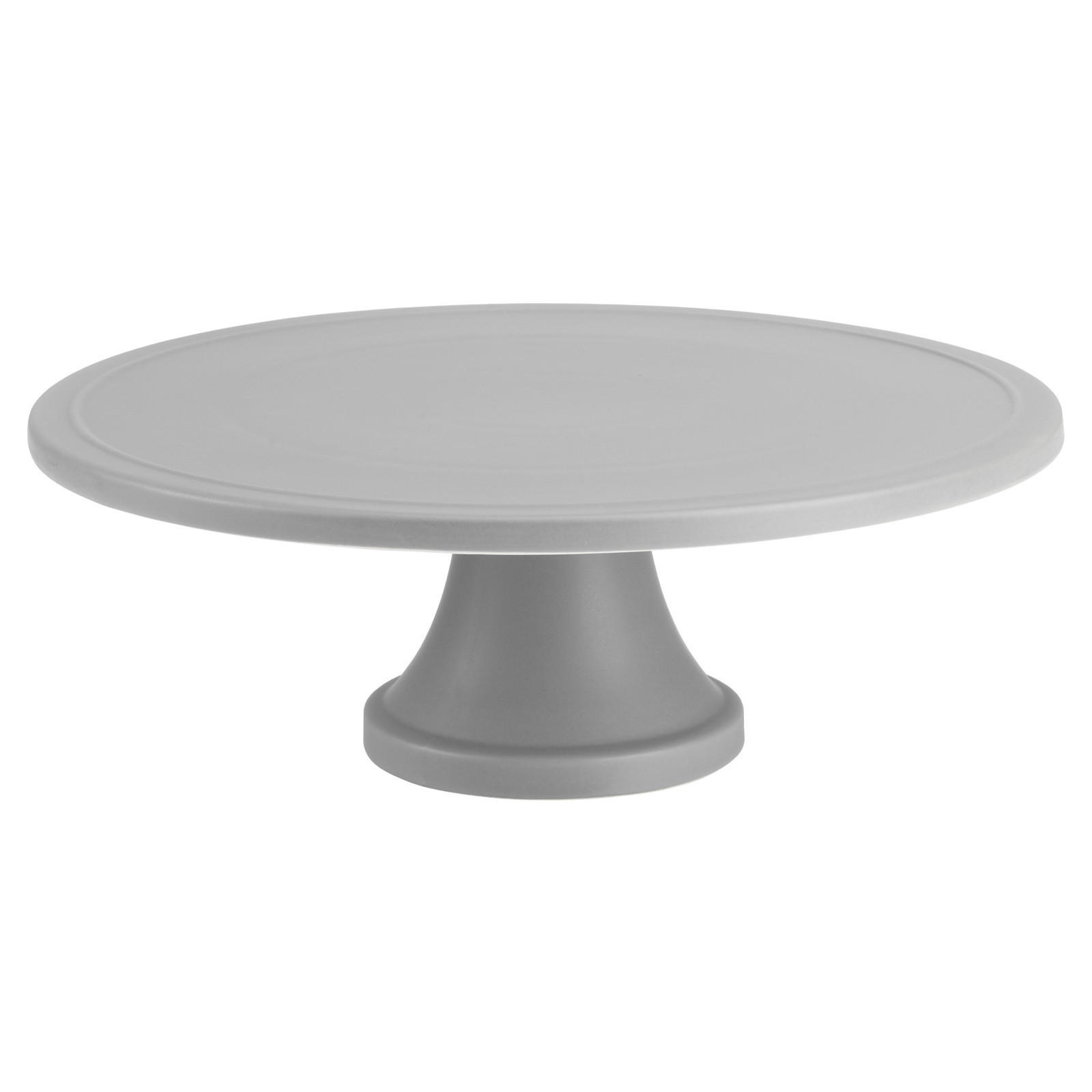 TORTENPLATTE Easy Baking grau Ø 31 cm - Grau, Keramik (31/11/31cm) - Birkmann