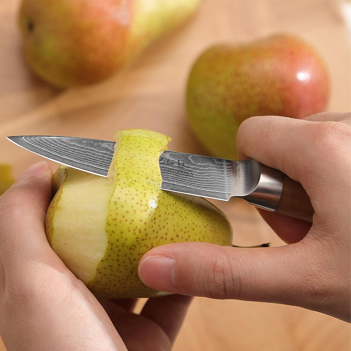 OFFICEMESSER 8,5 cm - Braun, Holz/Metall (20cm) - Wakoli