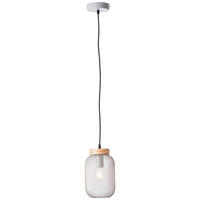 PENDELLEUCHTE Giada 99109/40 - Grau, Holz (16/16/112cm) - Brilliant